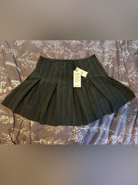 NWT Express Black Pinstripe Mini Skirt